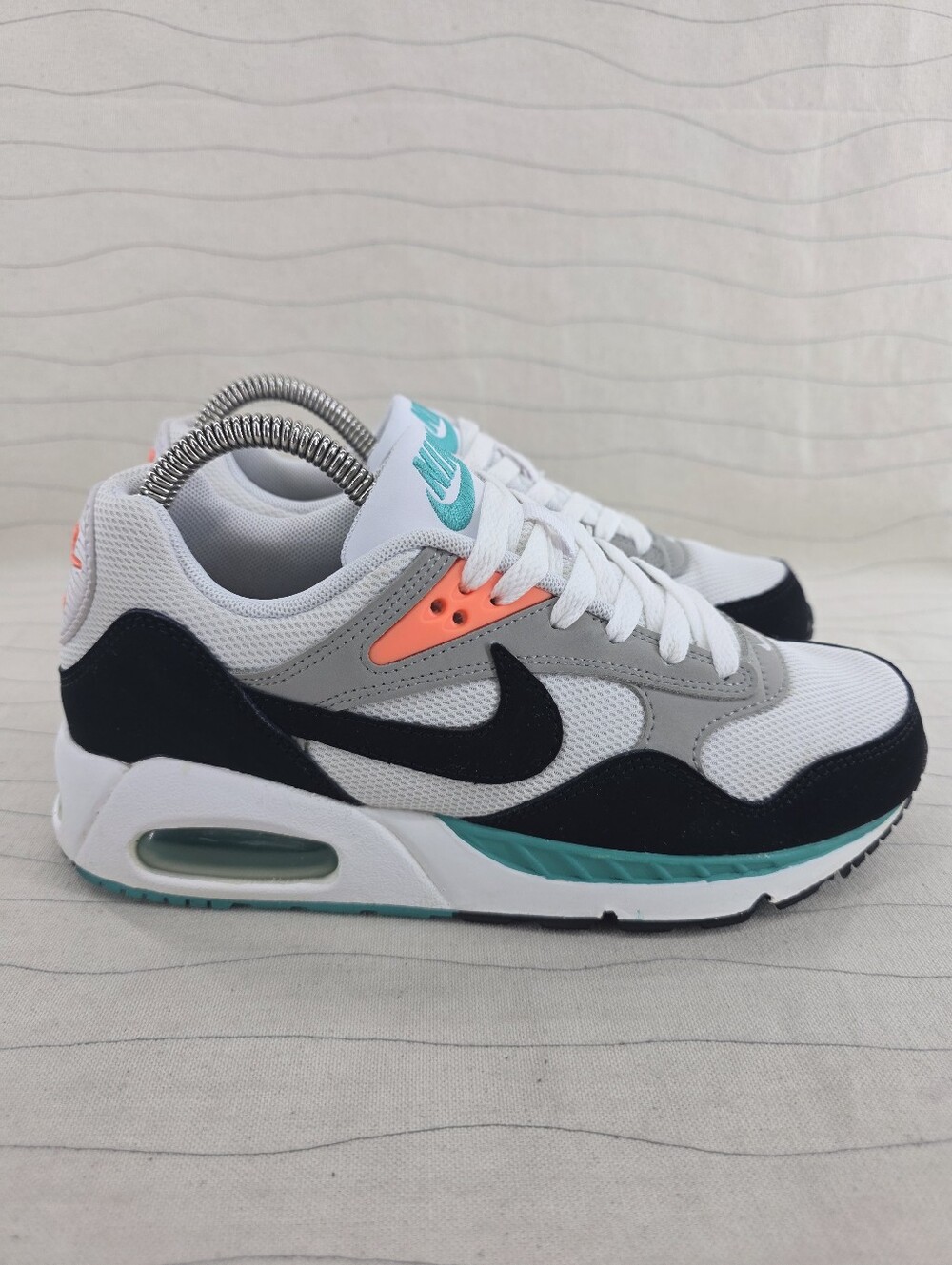 Nike Womens Air Max Correlate White Black Green Sneakers Shoes 511417-136 Sz 6.5